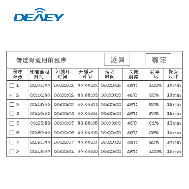 超声波萃取器产品参数表